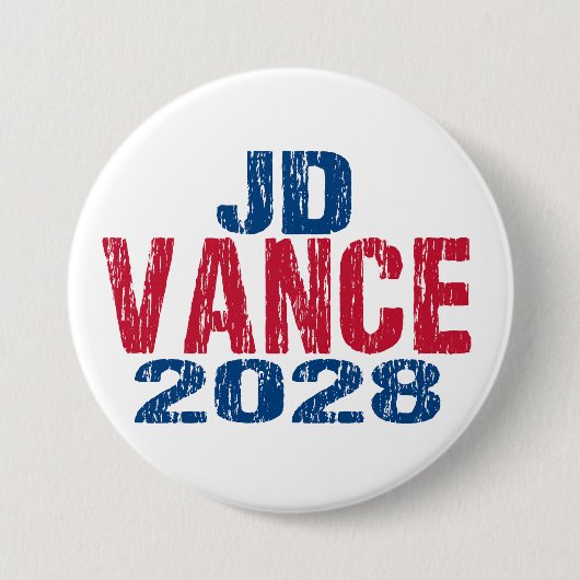 JD Vance 2028 (dis) 缶バッジ (正面)