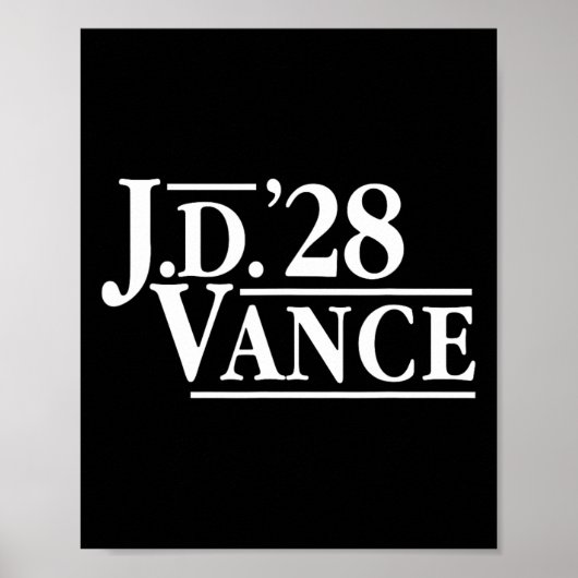 Jd Vance 28 Red Vance 2028 J.d.ヒルビル大統領 ポスター (正面)