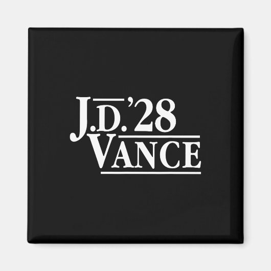 Jd Vance 28 Red Vance 2028 J.d.ヒルビル大統領 マグネット (正面)