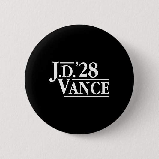 Jd Vance 28 Red Vance 2028 J.d.ヒルビル大統領 缶バッジ (正面)