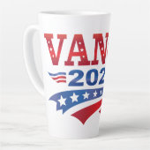 JD Vance President 2028 カフェラテマグ (左アングル)