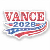 JD Vance President 2028 シール (正面)