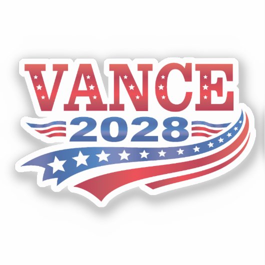 JD Vance President 2028 シール (正面)