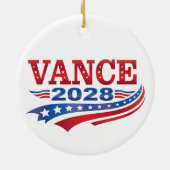 JD Vance President 2028 セラミックオーナメント (裏面)