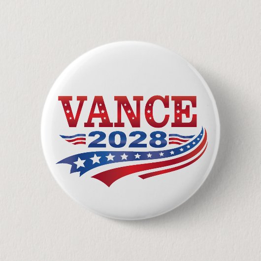JD Vance President 2028 缶バッジ (正面)