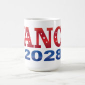 JD Vance President 2028 (bs) コーヒーマグカップ (中央)