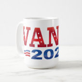 JD Vance President 2028 (bs) コーヒーマグカップ (正面左)