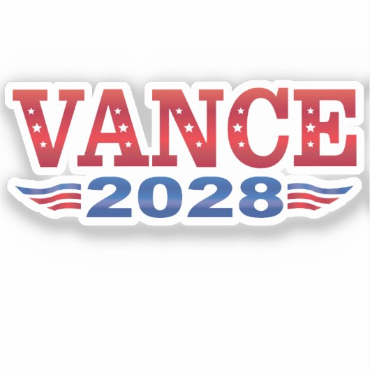 JD Vance President 2028 (bs) シール (正面)
