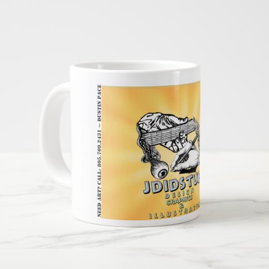 JDiDStuffのジャンボコーヒー・マグ ジャンボコーヒーマグカップ (正面左)