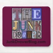 JDLogo、JunkDrawerBlog.com マウスパッド (正面)