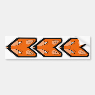 JDMのキツネのバッジ バンパーステッカー