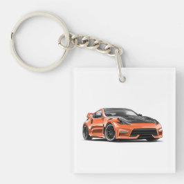 JDMカー愛好家のためのキーチェーンに描かれた370Z キーホルダー
