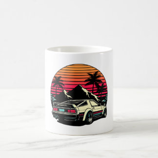 JDMカー日本のレトロカーレーシング漂流伝説 コーヒーマグカップ