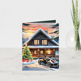 JDMジョイライド：クリスマスのメリーグリーティングを折り畳み シーズンカード