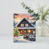 JDMジョイライド：クリスマスのメリーグリーティングを折り畳み シーズンポストカード (スタンド正面)