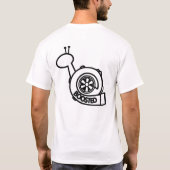 JDMターボのかたつむりのワイシャツ Tシャツ (裏面)