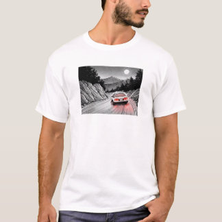 JDMパンダ漫画スタイルマウンテンドリフト Tシャツ