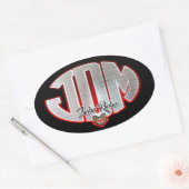 JDMファックスラックス 楕円形シール (封筒)