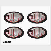 JDMファックスラックス 楕円形シール (シート)