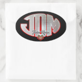 JDMファックスラックス 楕円形シール (バッグ)