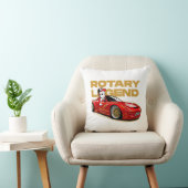 JDMレッドロータリードリフト伝説 クッション (椅子)