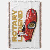 JDMレッドロータリードリフト伝説 スローブランケット (正面縦)