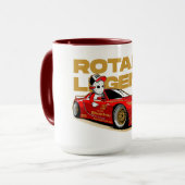 JDMレッドロータリードリフト伝説 マグカップ (正面左)
