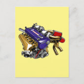 JDM6気筒ターボエンジン ポストカード (正面)