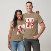 JDM フォー ライフ モータースポーツ カスタムカー 自動車好き Tシャツ (ユニセックス)