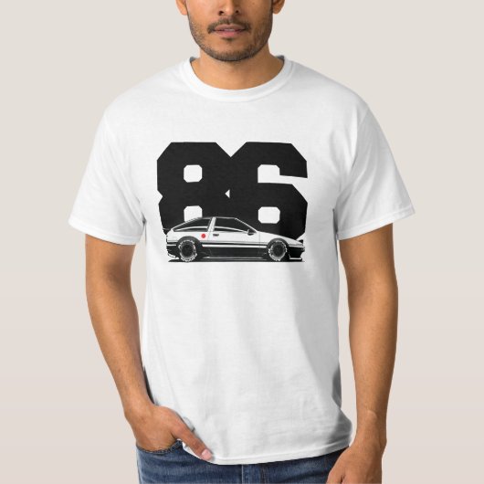 JDM AE86 Truenoの漂流車 Tシャツ (正面)