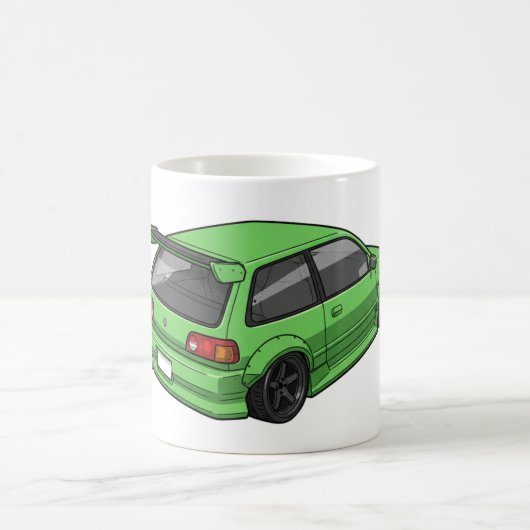 JDM Classic Car Mug — Retro Japanese Vehicle コーヒーマグカップ (中央)