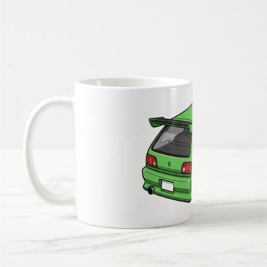 JDM Classic Car Mug — Retro Japanese Vehicle コーヒーマグカップ (左)