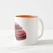 JDM Classic Car Mug — Retro Japanese Vehicle ツートーンマグカップ (正面右)
