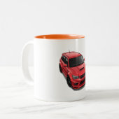 JDM Classic Car Mug — Retro Japanese Vehicle ツートーンマグカップ (正面左)
