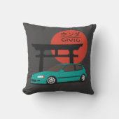 JDM Hatch Legend Torii Sunset Street Culture クッション (正面)