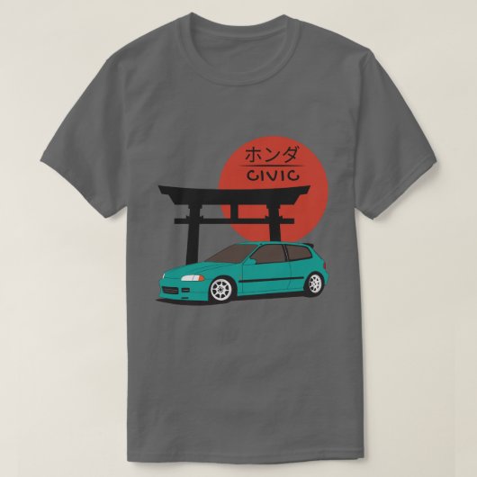 JDM Hatch Legend Torii Sunset Street Culture Tシャツ (デザイン正面)