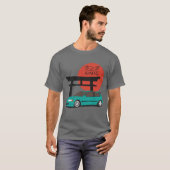 JDM Hatch Legend Torii Sunset Street Culture Tシャツ (正面フル)