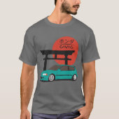 JDM Hatch Legend Torii Sunset Street Culture Tシャツ (正面)