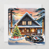 JDM Joyride：クリスマスのメリーグリーティング シーズンカード (正面)