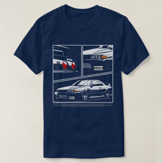 JDM Legends r32 Tシャツ (デザイン正面)