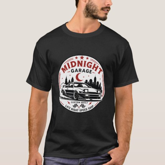 JDM Streetwear Car Enthusiast Design Tシャツ (正面)