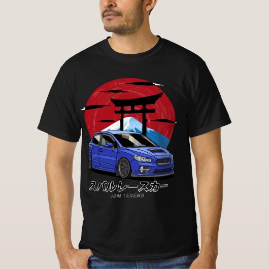 JDM Subie Impreza WRX STi Evoeye 2015 Tシャツ (正面)