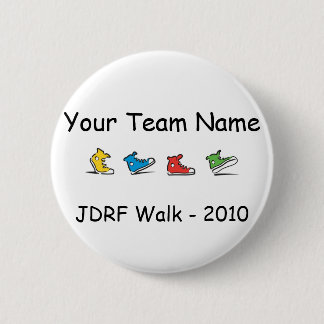 JDRFの歩行のチームボタン2010年 缶バッジ