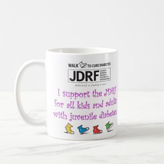 JDRF -ブタは大切なマグです コーヒーマグカップ (左)