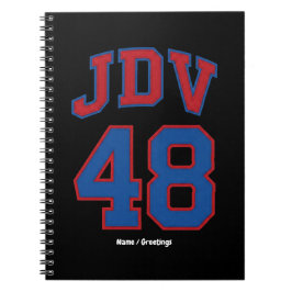 JDV 48 レトロ・バーシティスタイルのヴィンテージスポーツモノグラム ノートブック