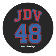 JDV 48 レトロ・バーシティスタイルのヴィンテージスポーツモノグラム