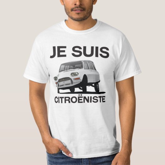 Jeのsuisのcitroëniste - Citroënの友8 Tシャツ (正面)