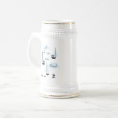 Jeのsuisのsur国連Bateau! ビールジョッキ (正面左)