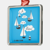 Jeのsuisのsur国連Bateau! メタルオーナメント (左)