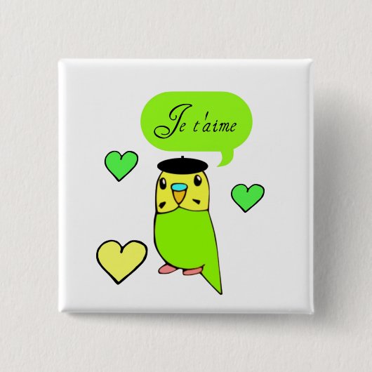 Jeのt'aime 缶バッジ (正面)